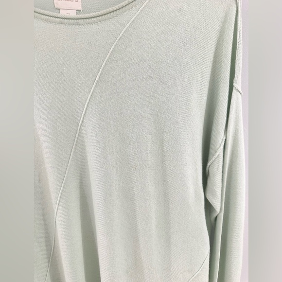 Chico’s Tunic Sweater Mint Green Size 2 (Large) - Picture 5 of 6
